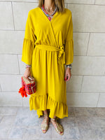 Mustard Athena Dress