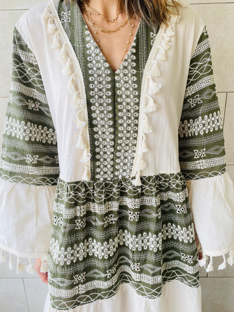 Beige Hostess Dress
