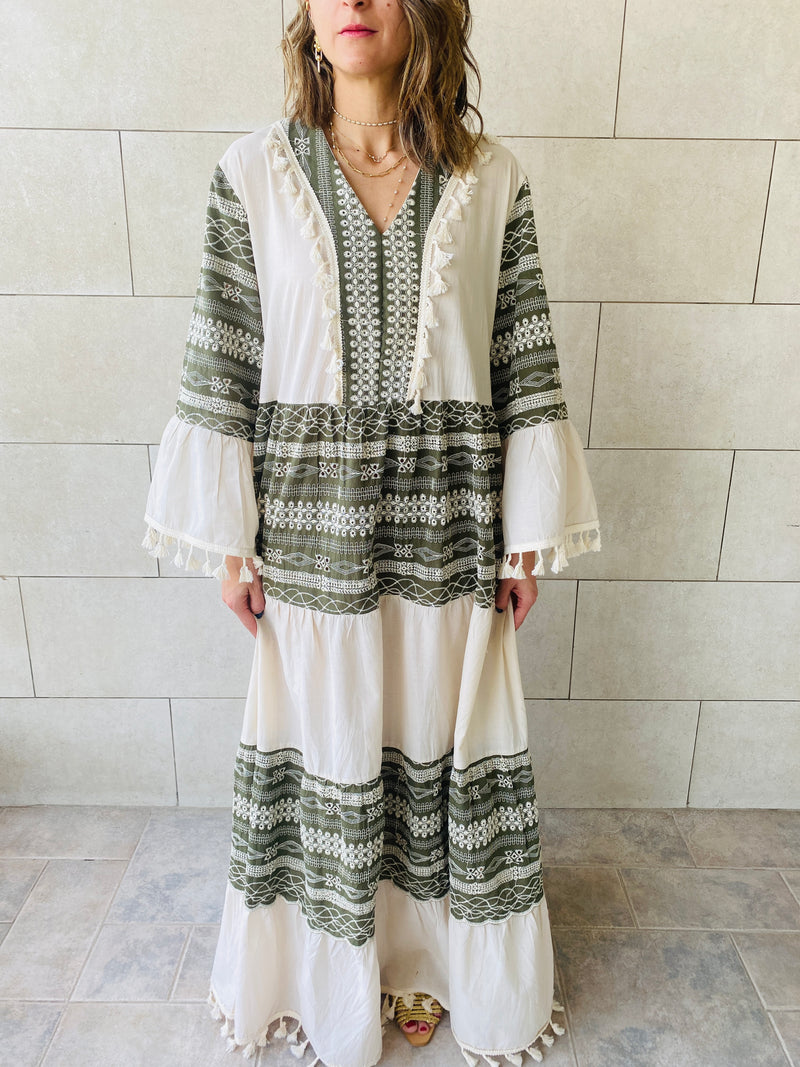 Beige Hostess Dress