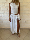 White Wrap Skirt