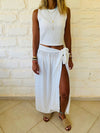 White Wrap Skirt