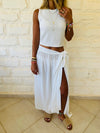 White Wrap Skirt