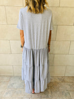 Grey Tiered Dress