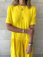 Yellow Tiered Dress