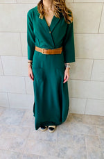 Emerald Blazer Maxi Dress