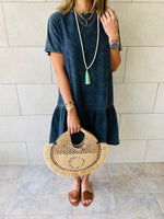 Grey Summer Denim Dress