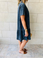 Grey Summer Denim Dress