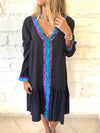 Black Ree Embellished Dress