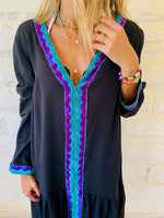 Black Ree Embellished Dress