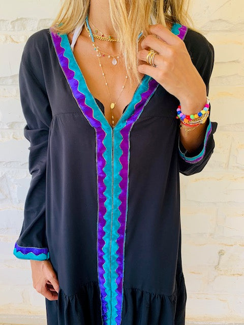 Black Ree Embellished Dress