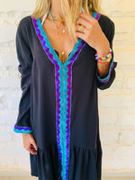 Black Ree Embellished Dress