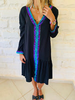 Black Ree Embellished Dress