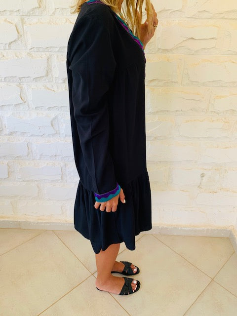 Black Ree Embellished Dress