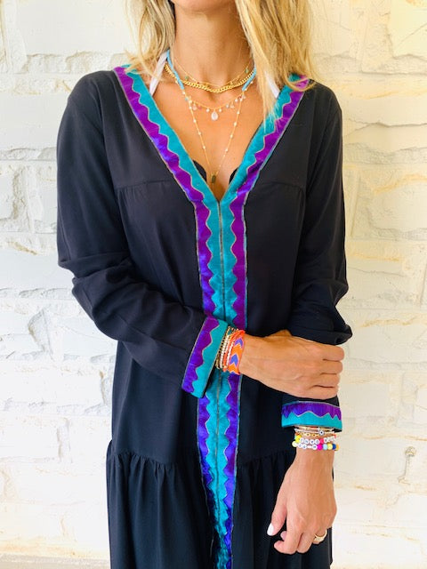 Black Ree Embellished Dress