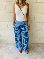 Tie Dye Denim Flare Pants