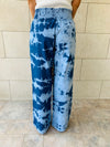Tie Dye Denim Flare Pants