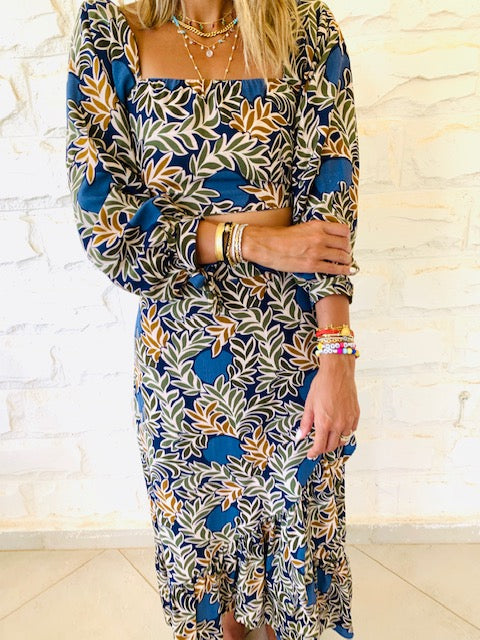 Blue Olympia Linen Set