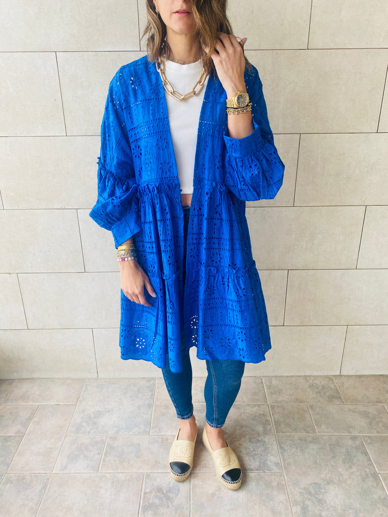 Blue Anglaise Kimono