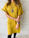 Mustard Fiesta Knit Dress