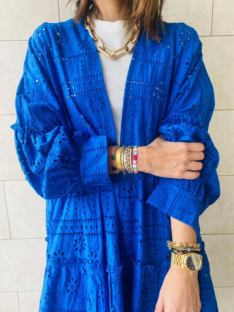 Blue Anglaise Kimono