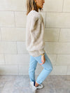Beige Button Cardi
