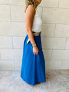 Blue Belted Skirt