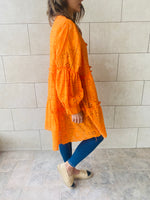 Orange Anglaise Kimono