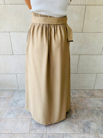 Beige Belted Skirt