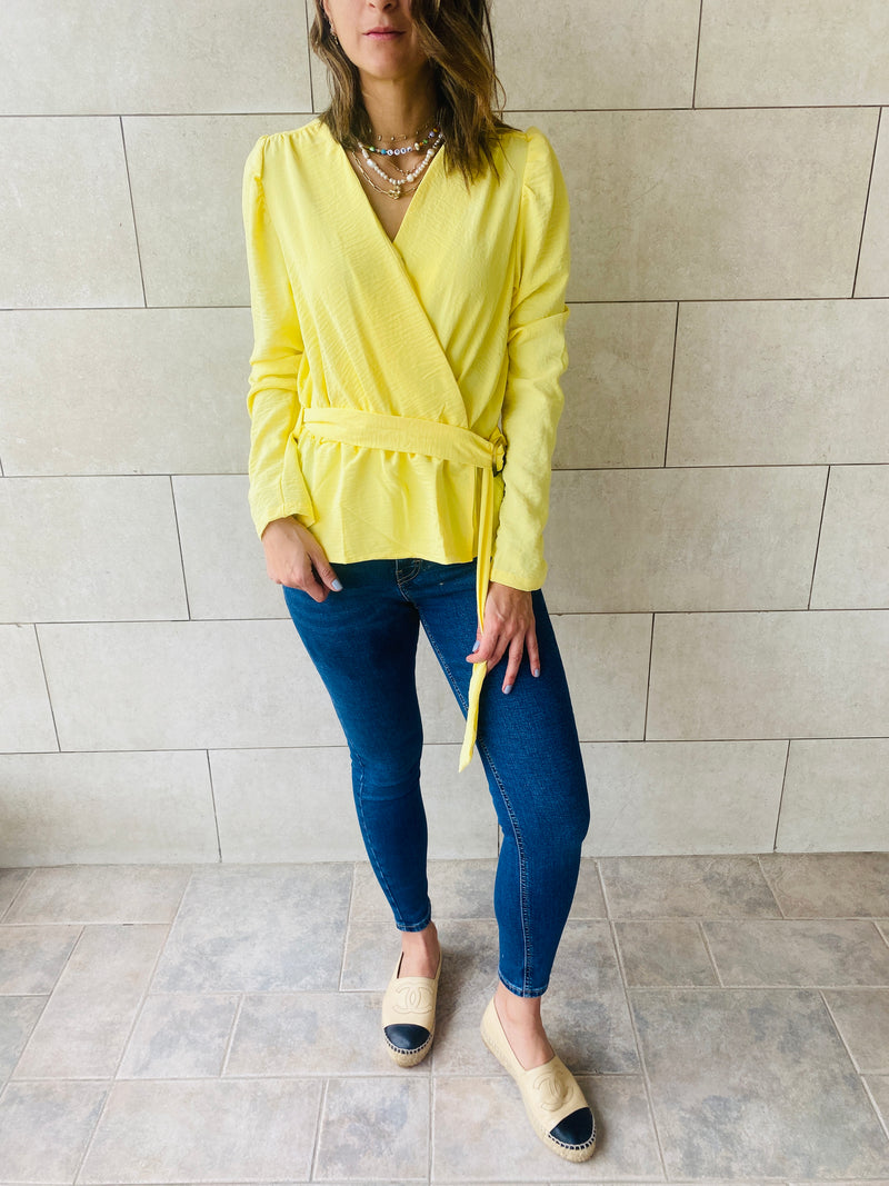 Yellow Buckle Top