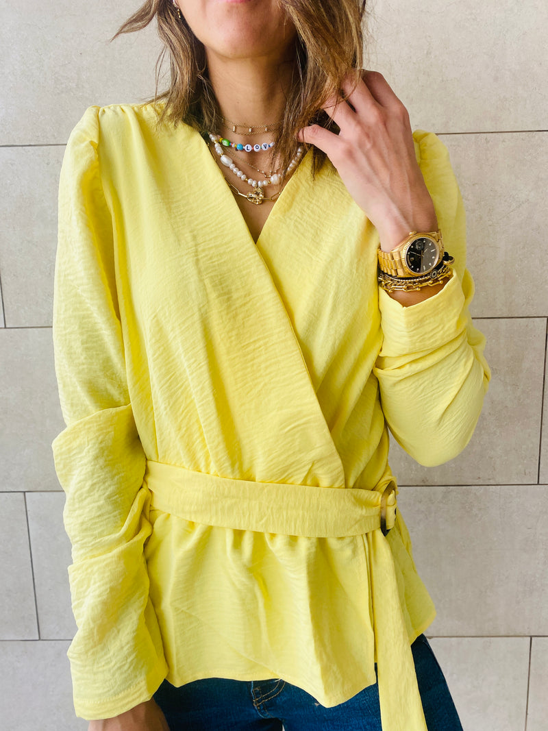 Yellow Buckle Top