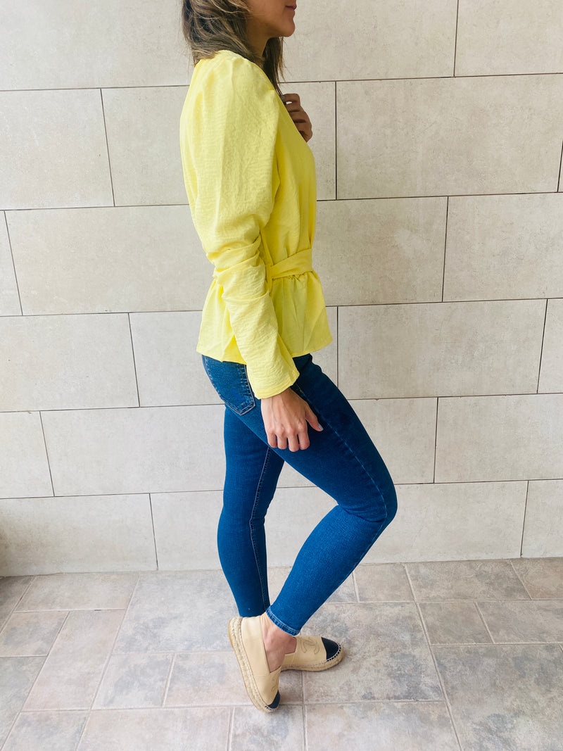 Yellow Buckle Top