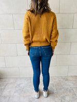 Mustard Slouch Knit Pullover