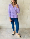 Lilac Buckle Top