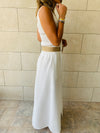 White Belted Skirt