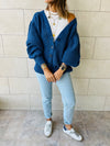 Blue Button Cardi