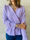 Lilac Buckle Top