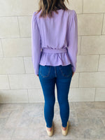 Lilac Buckle Top