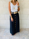 Black Belted Skirt