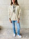 Beige Hoodie Sweatshirt