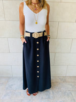 Black Belted Skirt