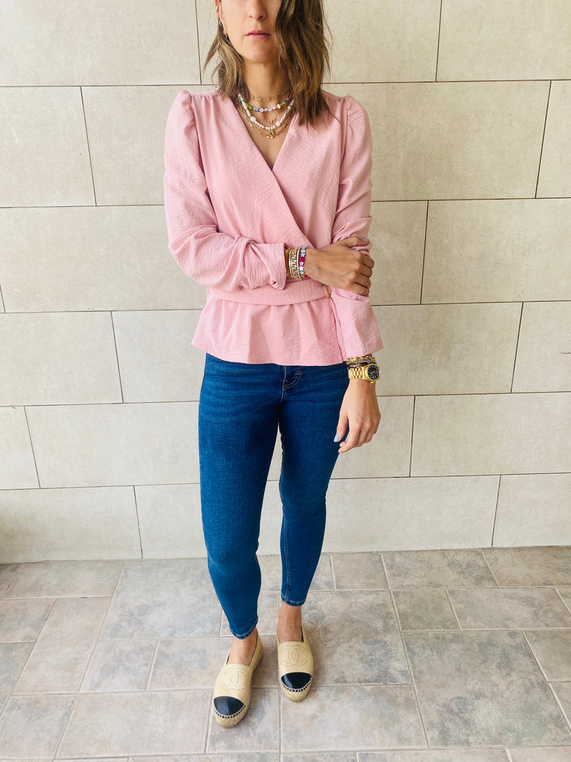 Blush Buckle Top