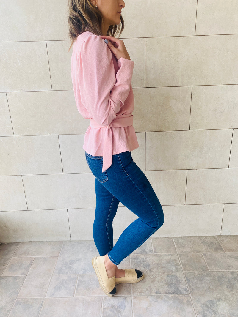 Blush Buckle Top