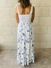 Blue Embroidery Stroll Dress