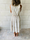 Beige Island Walk Midi Dress