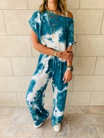 3 Piece Blue Tie Dye Set