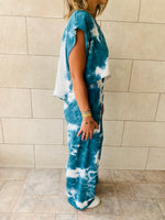 3 Piece Blue Tie Dye Set