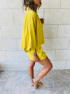 2 Piece Mustard Shorts Set