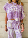 3 Piece Lilac Tie Dye Set