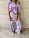 3 Piece Lilac Tie Dye Set