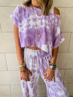 3 Piece Lilac Tie Dye Set